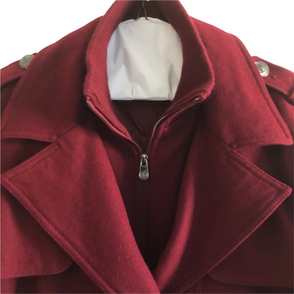 Burgundy Sean John Zip Layered Bomber Jacket 2X - Picture 2 of 5